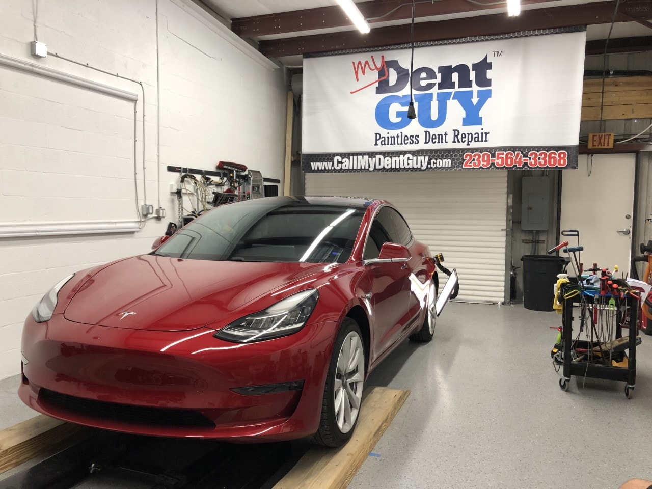 My Dent Guy mobile paintless dent repair shop in Naples, FL